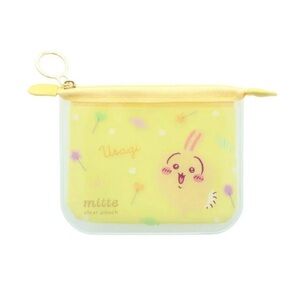 BNWT Japan Chiikawa Usagi Flat Clear Zippered Pouch